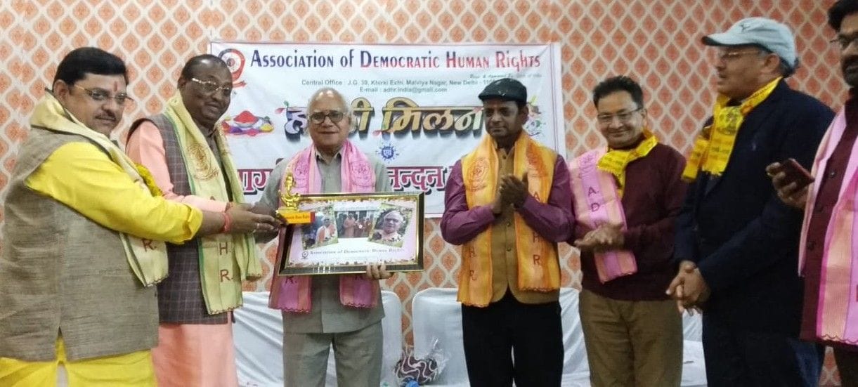 Hathras: Civil greetings of Dr. Vishnu Saxena and Brij Bihari Birju