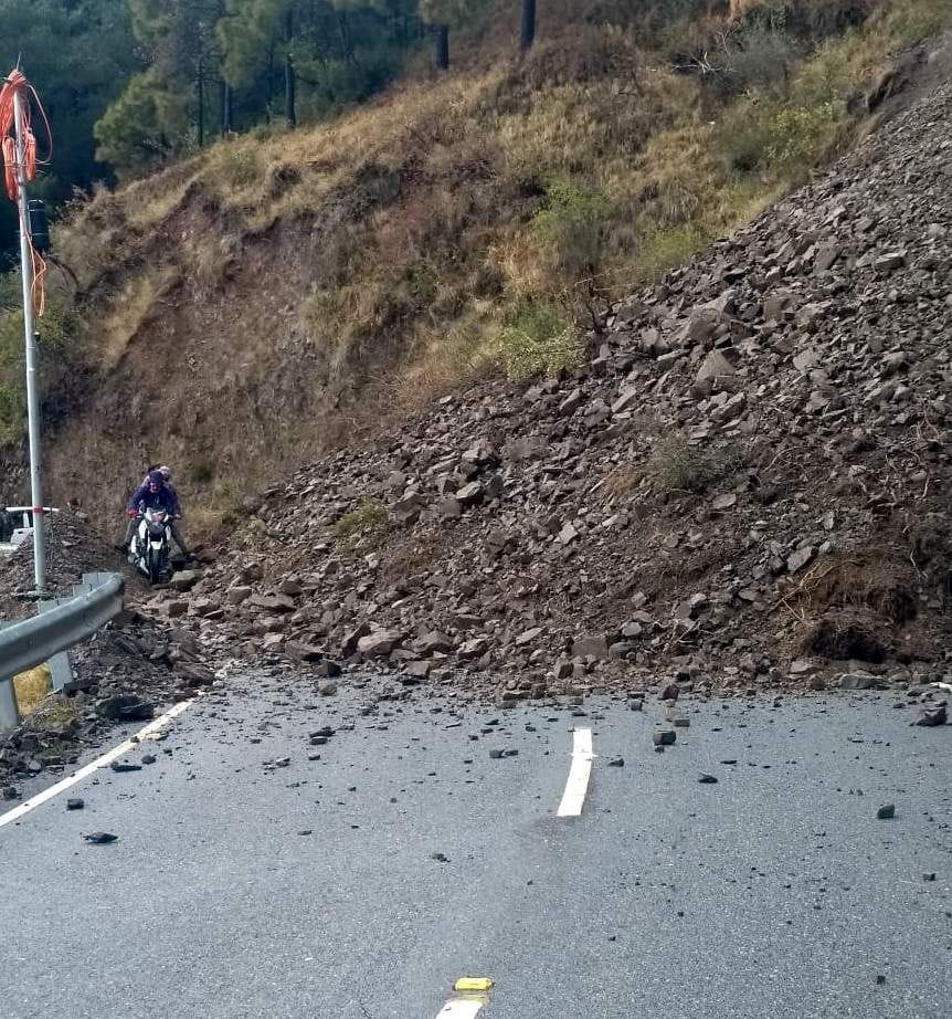 Six contact routes closed due to debris