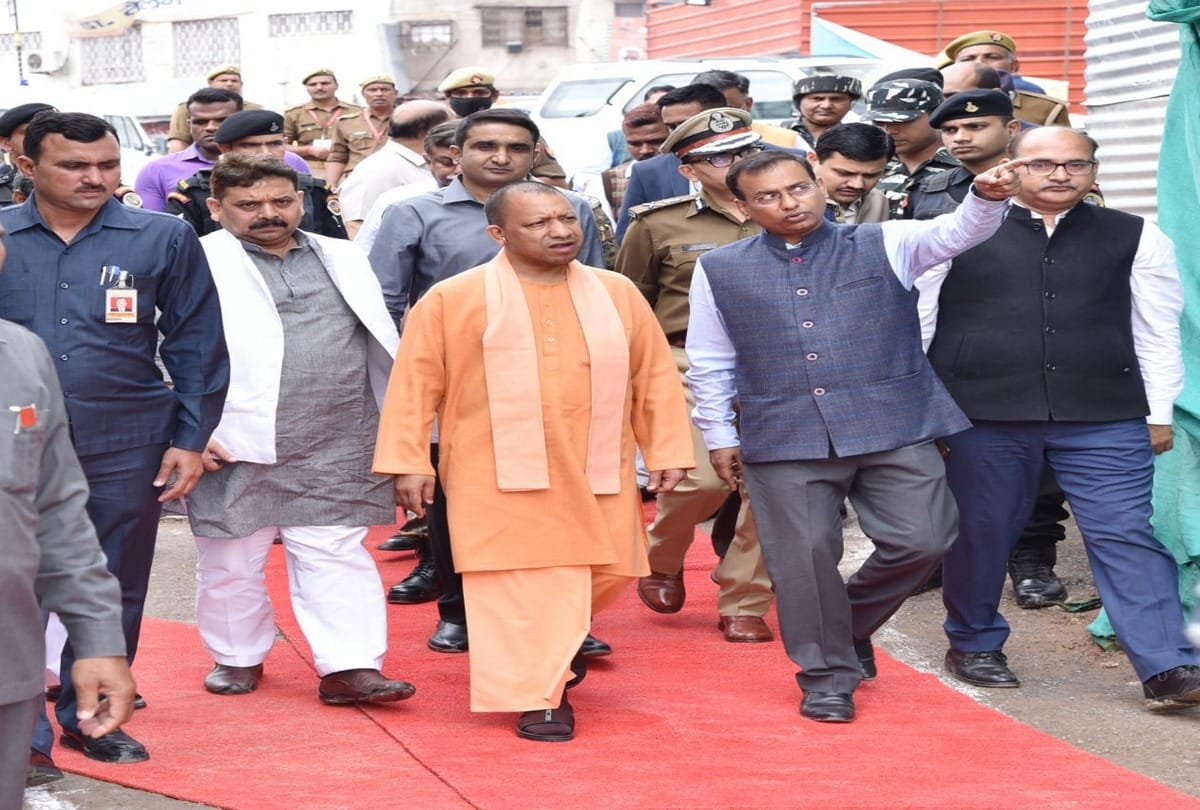 See through pictures how CM Yogi overseeing PM's priority project
