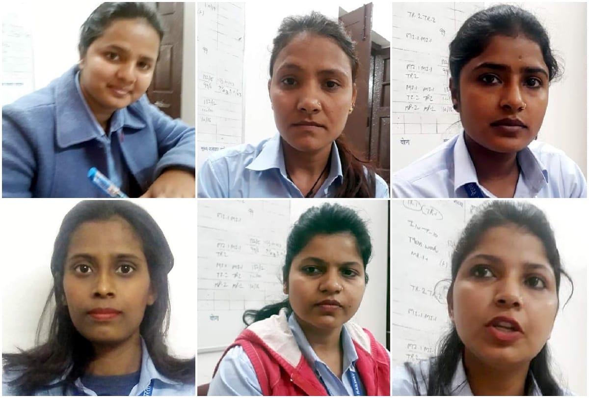 Six girls are getting trained in Chandausi Railway Training College