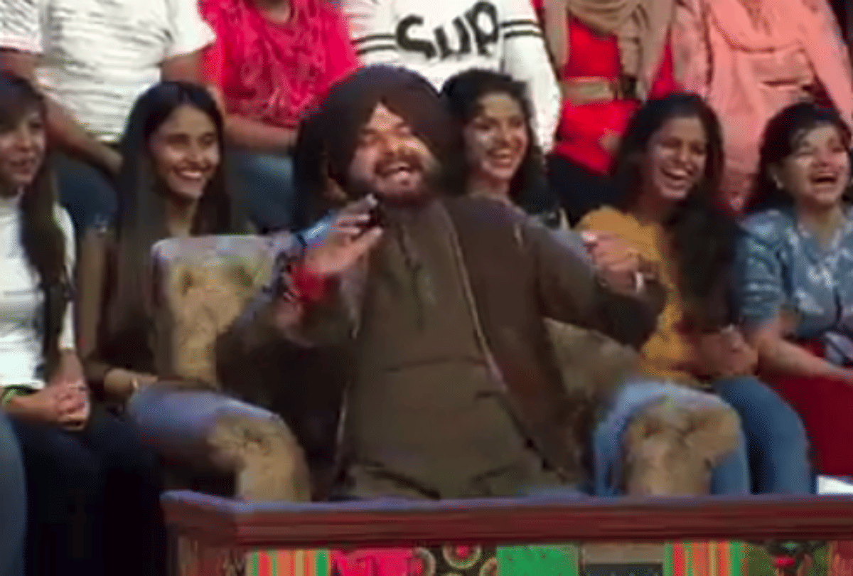 the kapil sharma show new video navjot singh sidhu laughing