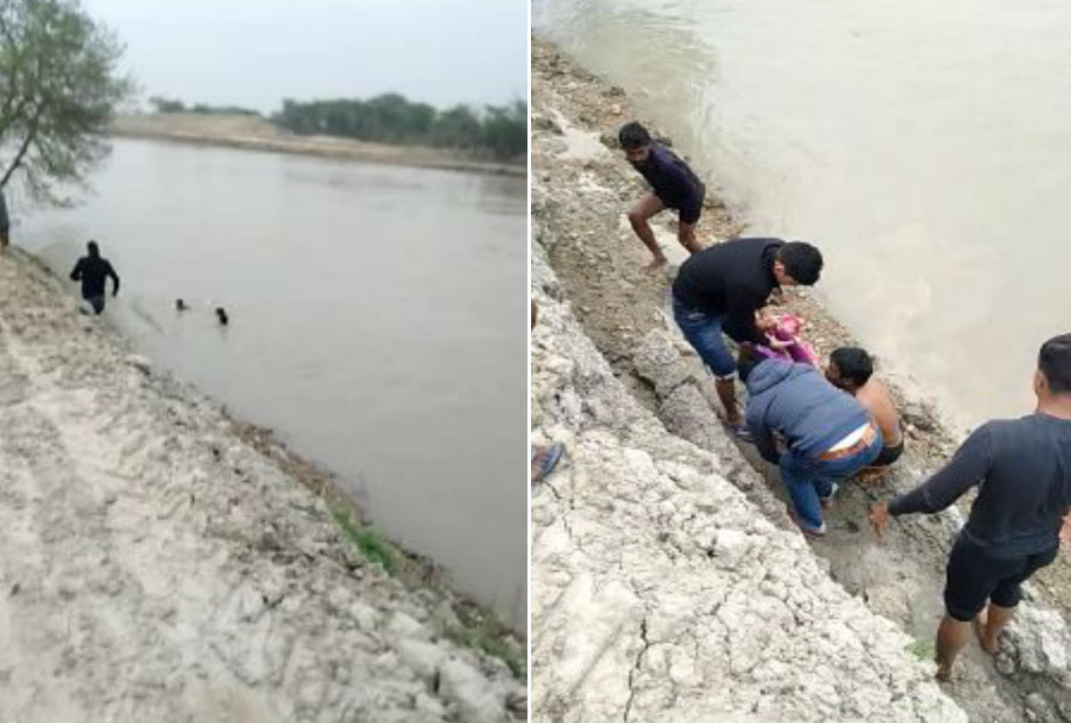 woman attempt to suicide by jumping in the canal in mainpuri news