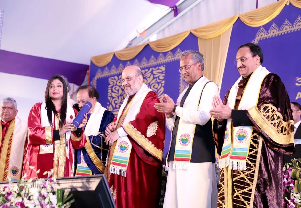 Home minister presented gold medal to Dr. Anjana