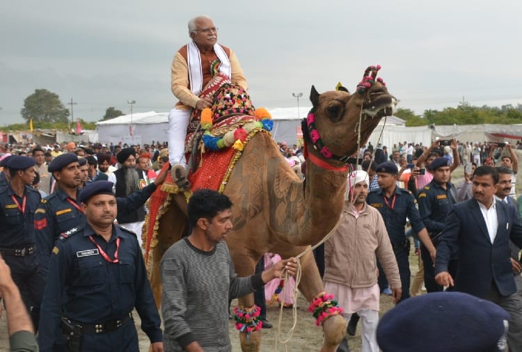 haryana cm manohar lal announcements in pashu mela at ndri karnal
