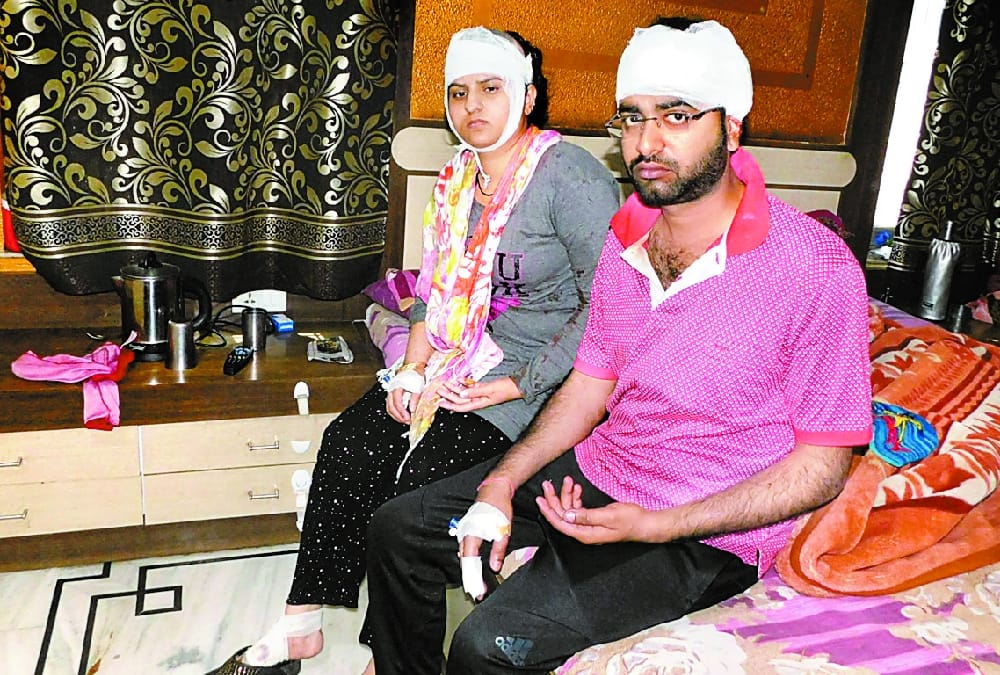 Two Arrested for attacking in a businesssman's home in Ambedkarnagar.