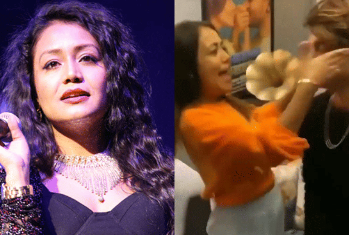 neha kakkar slaps riyaz aly during shoot tik tok video