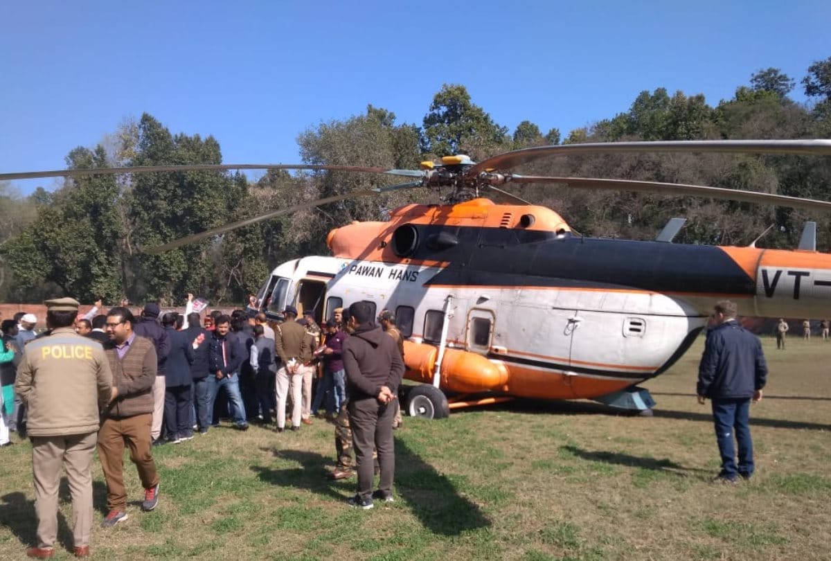 Himachal Pradesh CM Jairam Thakur narrow escape with Helicopter