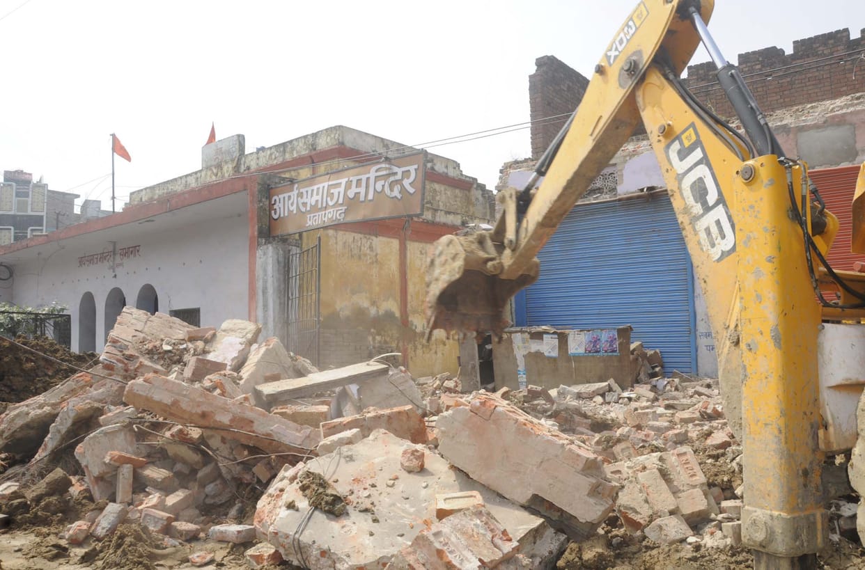 Arya Samaj shops down during drainage