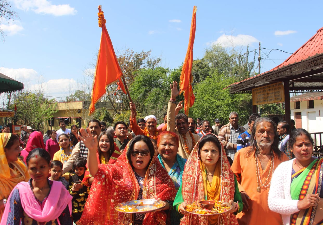 Baba Balaknath's flag Rohan