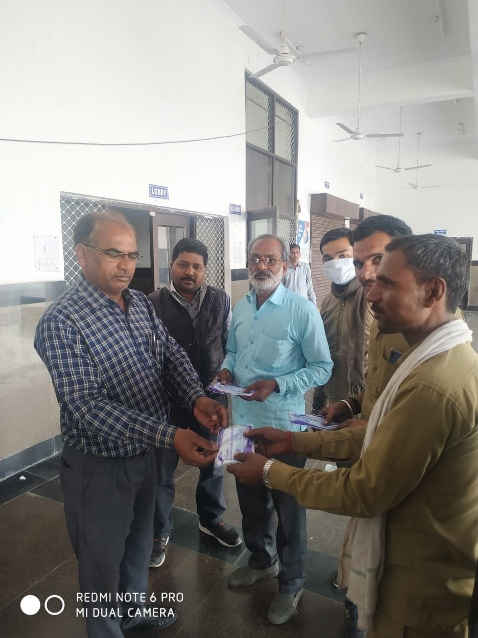 Hathras: Spraying in buses, distributing masks to driver-operators