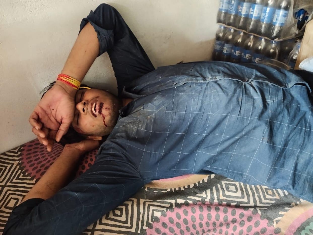 Bike falls into ravine to escape from cattle, two students injured
