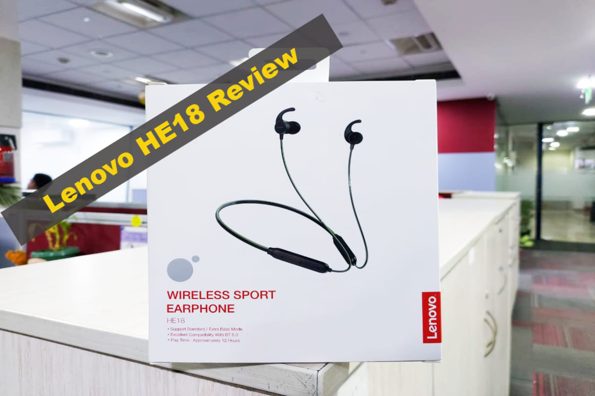 Lenovo HE18 Review: Best Wireless bluetooth Neckband with Extra Bass with Under Rs 2,000