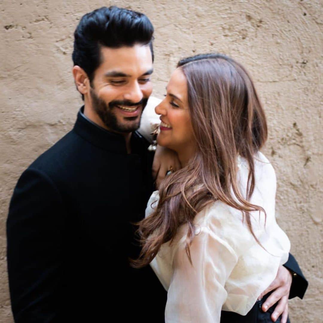 neha dhupia marriage anniversary wishes and said i have 5 boyfriends