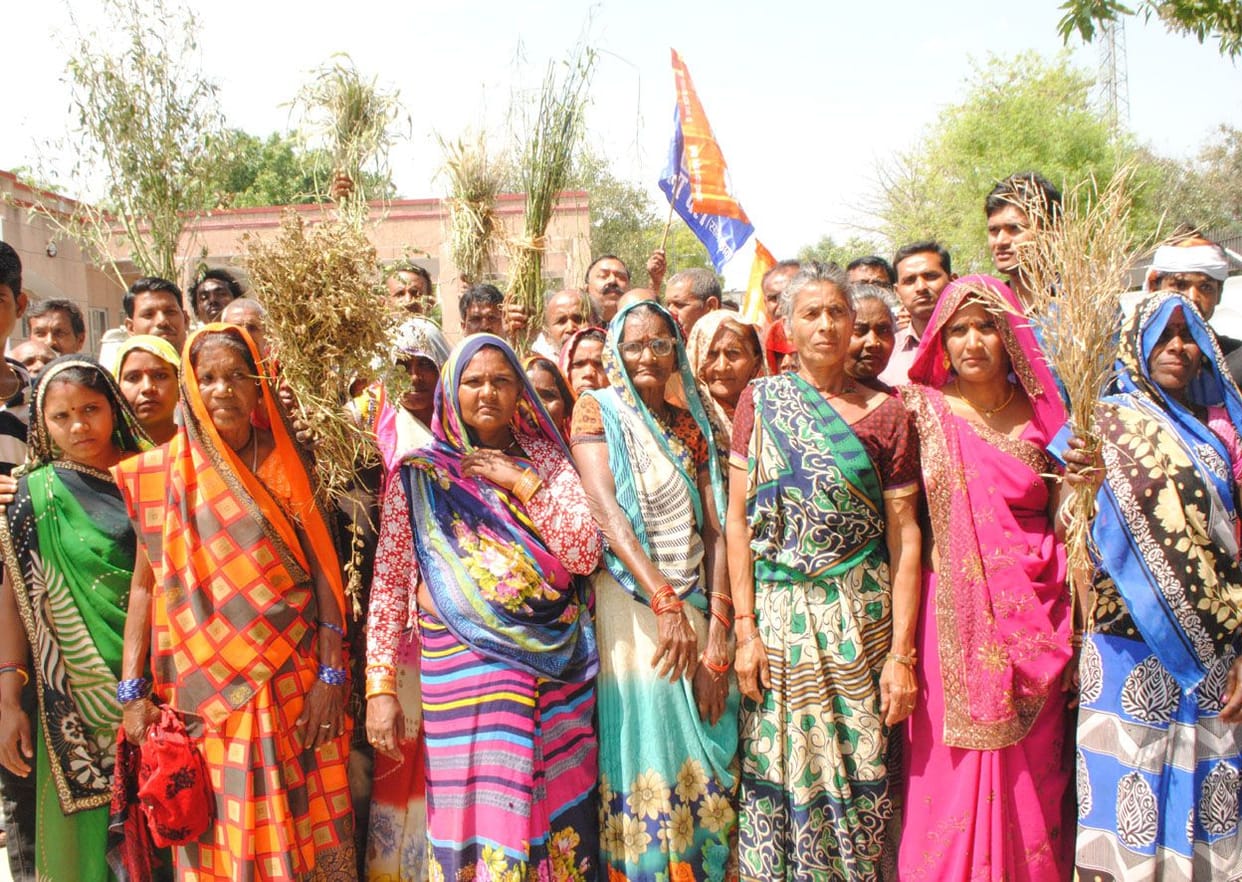 farmer protest in chitrakoot