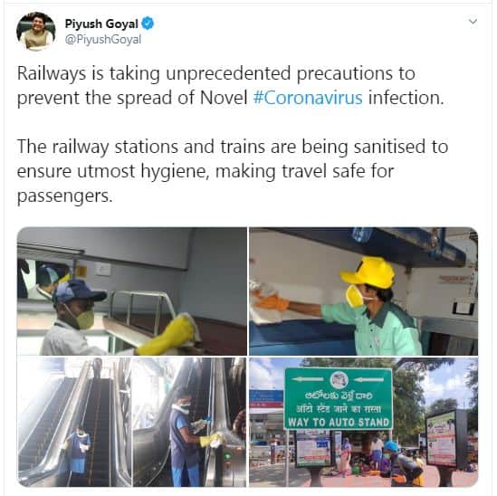 pm narendra modi government has taken big steps to stop spreading corona virus in indian railway