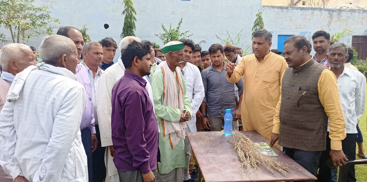 farmer caught jip sadasy, tell about crops destroy to SDM