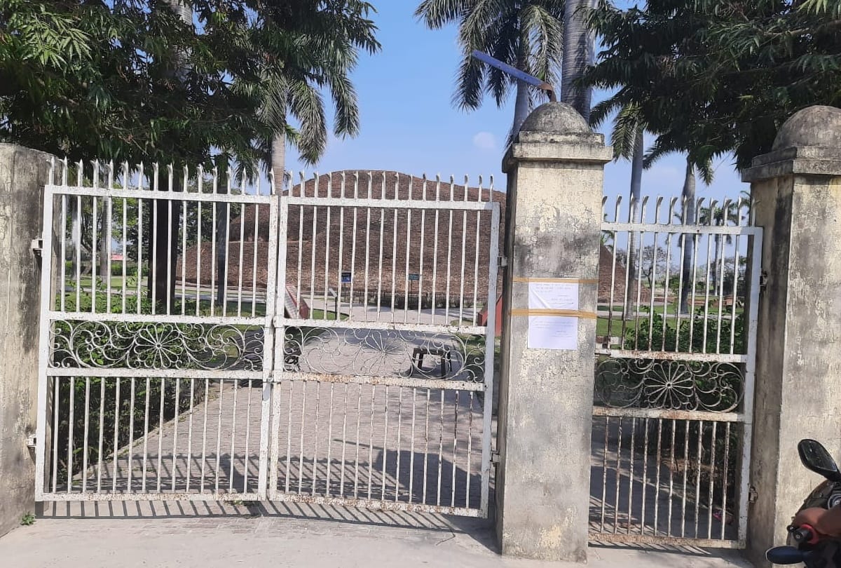 Locked in Mahaparinirvan temple due to Coronavirus at Kushinagar