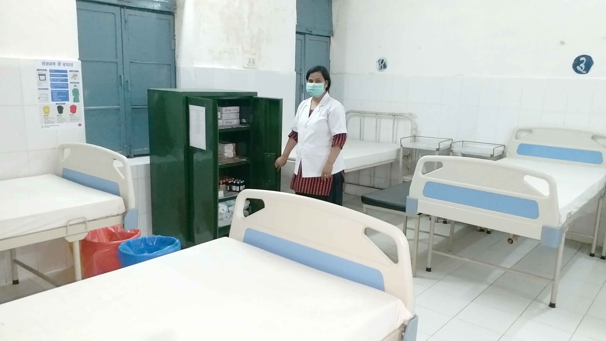 Corona Virus: Checkup Room Open in District Hospital