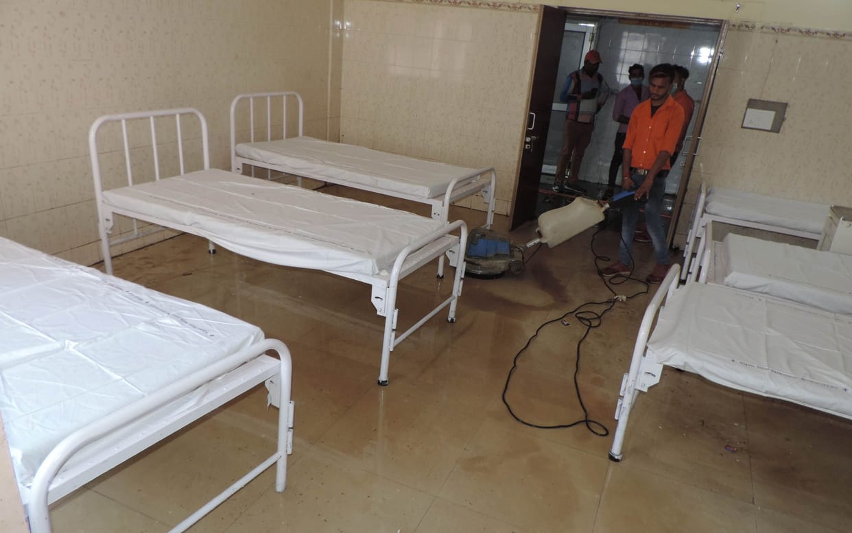 Six bed isolation ward in the district hospital
