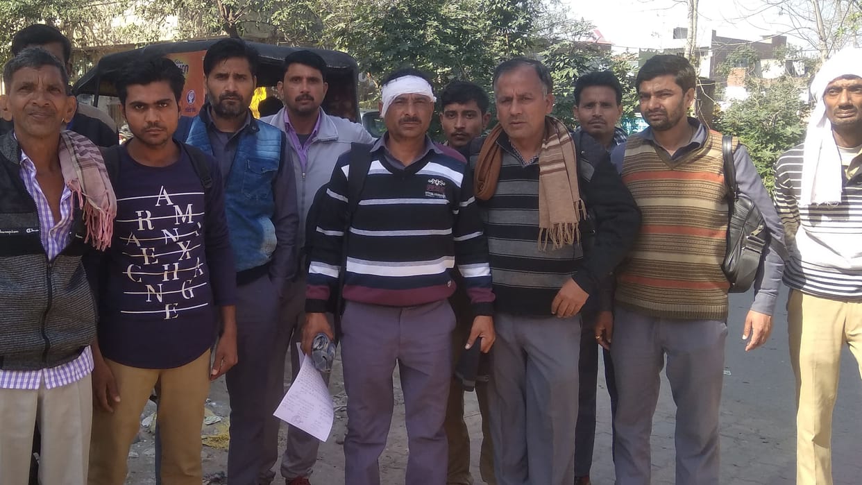 beating roadways bus conductor, ruckus in police station