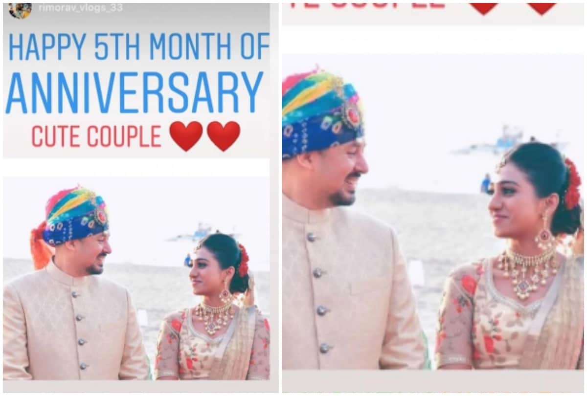 actress mohena kumari singh celebrates 5 months wedding anniversary