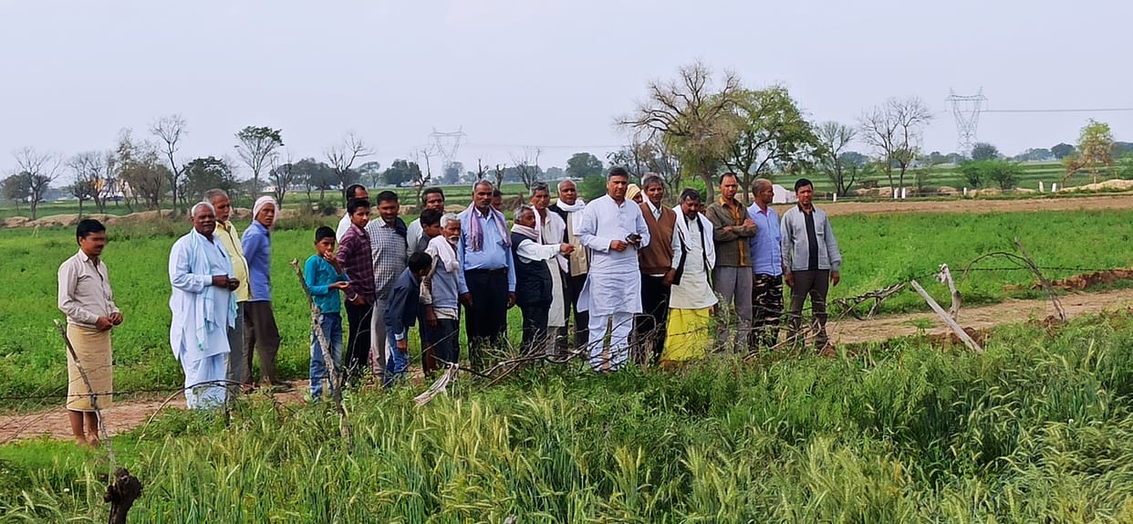 Hathras: 15 to 20 percent damage is being estimated due to rain and hail