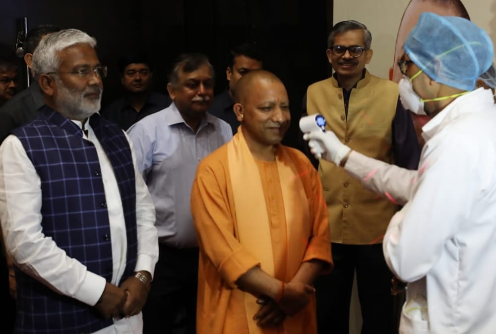 Chief Minister Yogi Adityanath goes through Corona   Virus checkup.