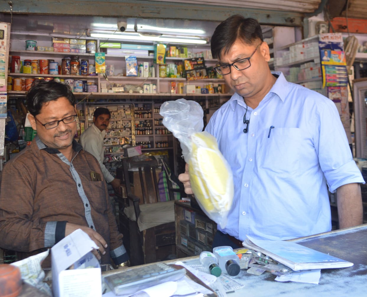 Hathras: Masks and sanitizers sold in black, DI raided