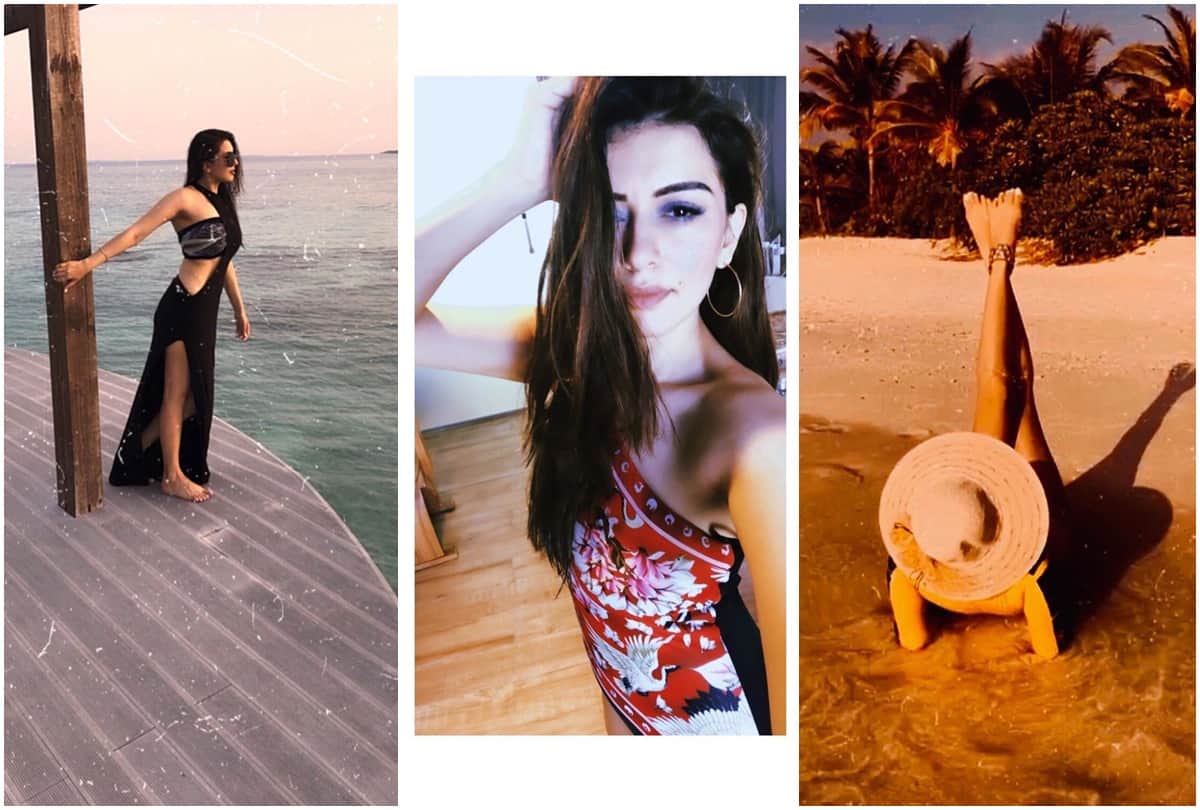 Shaka Laka Boom Boom Fame Actress Hansika Motwani Enjoying at Maldives Beach Photos Viral