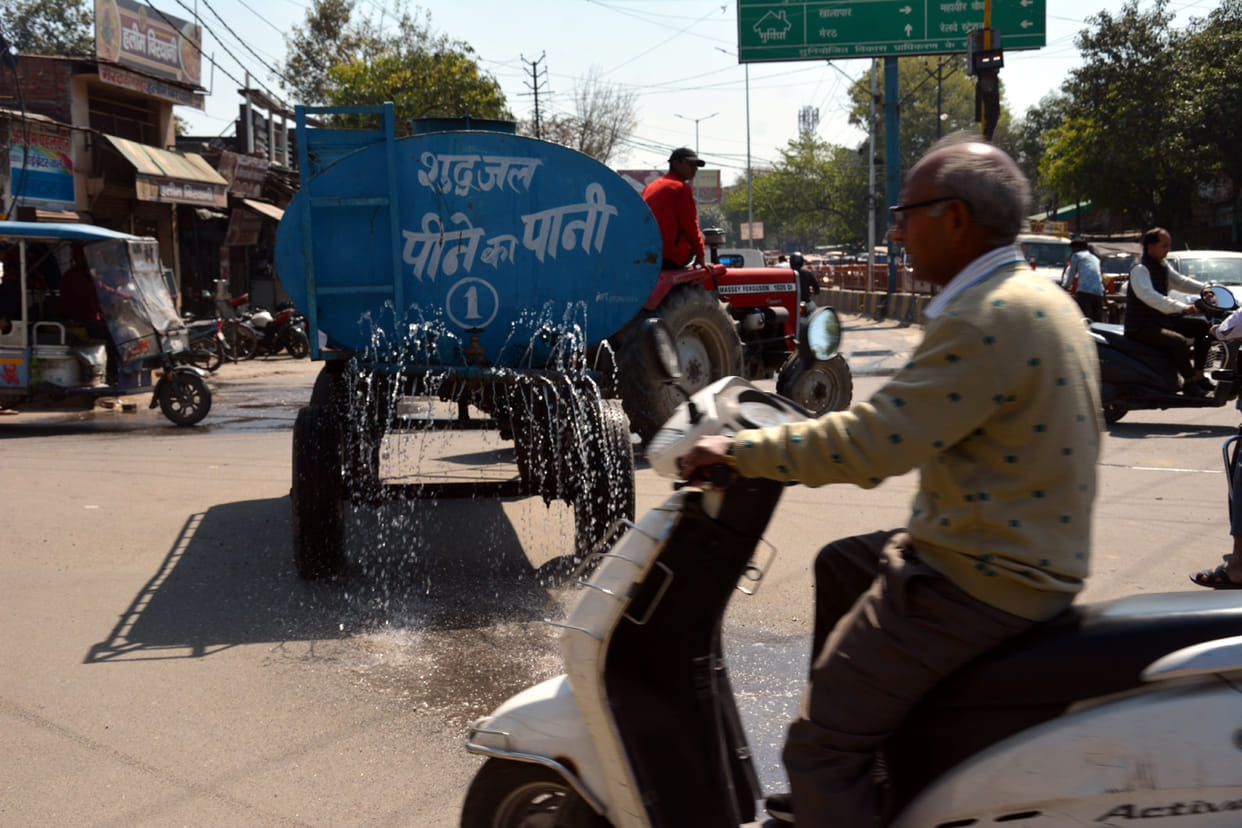 Municipality sprayed in company garden