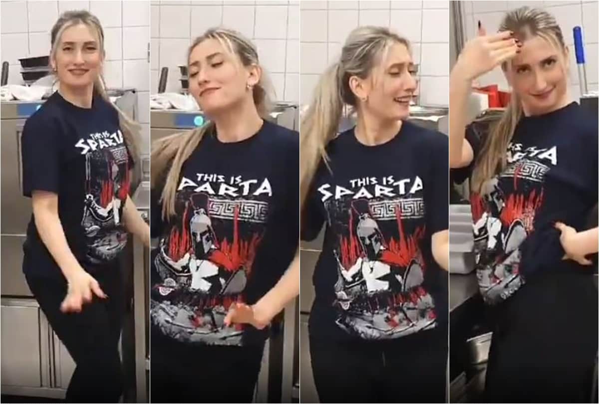 coronavirus Madhuri Dixit tweet as Katerina Korosidou dancing at work to get away from Corona stress