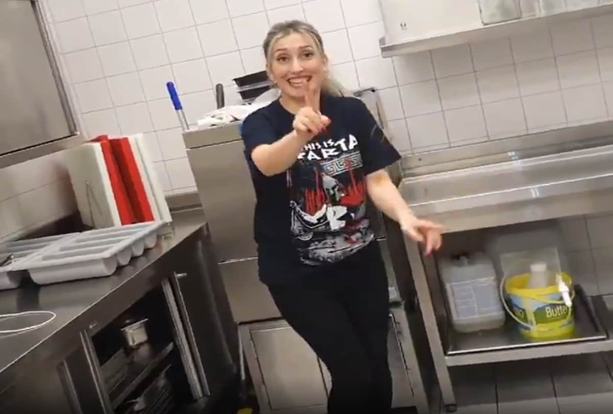 coronavirus Madhuri Dixit tweet as Katerina Korosidou dancing at work to get away from Corona stress