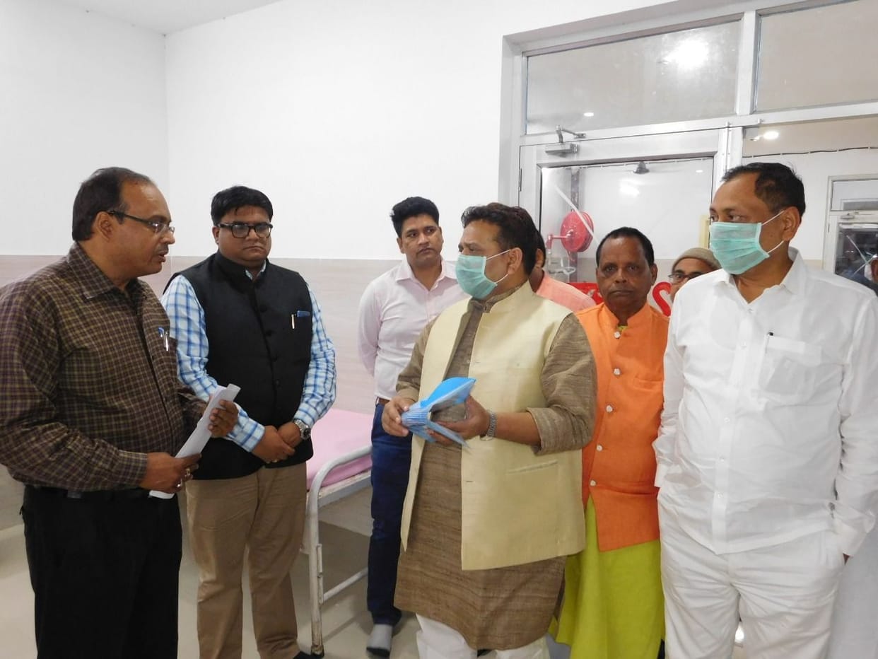Minister in charge took stock of isolation ward