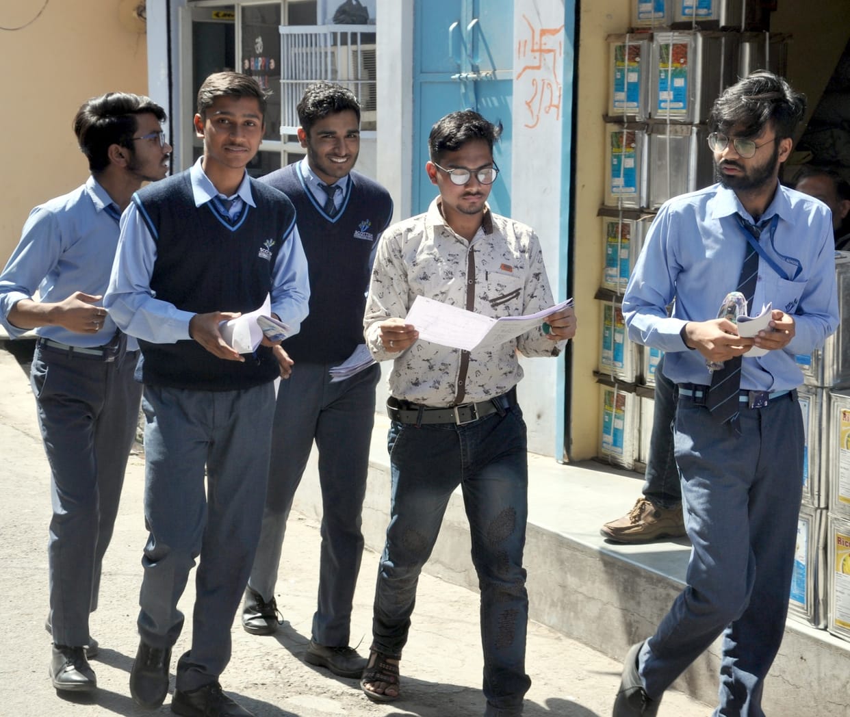 Students' faces blossomed after seeing easy math question paper