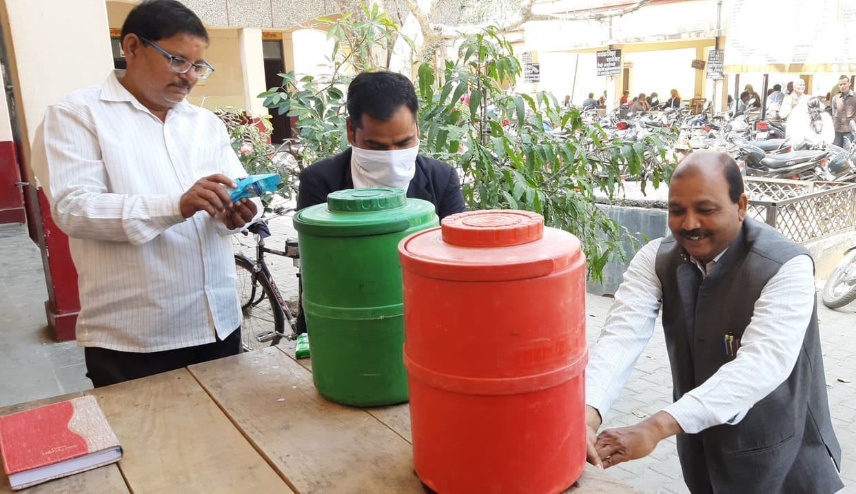 Tehsil hand wash counters