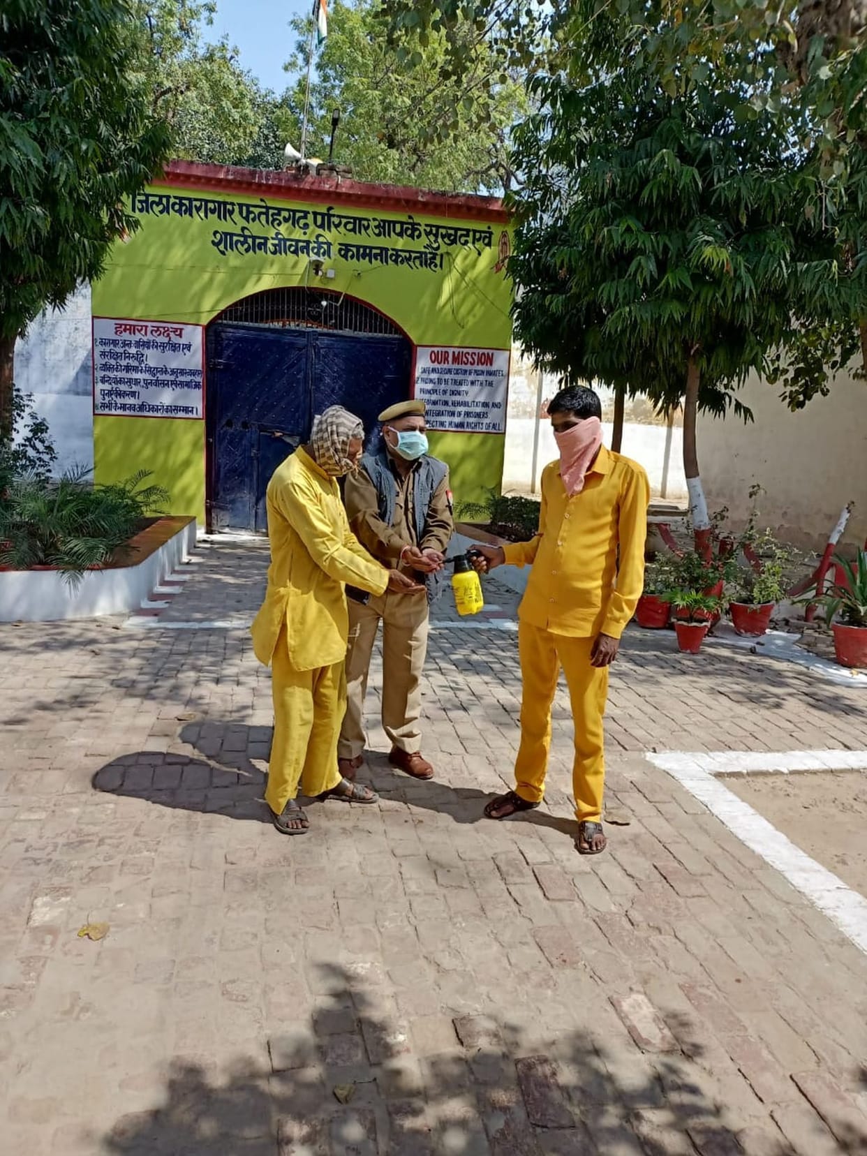 No one enters the district jail without sanitization