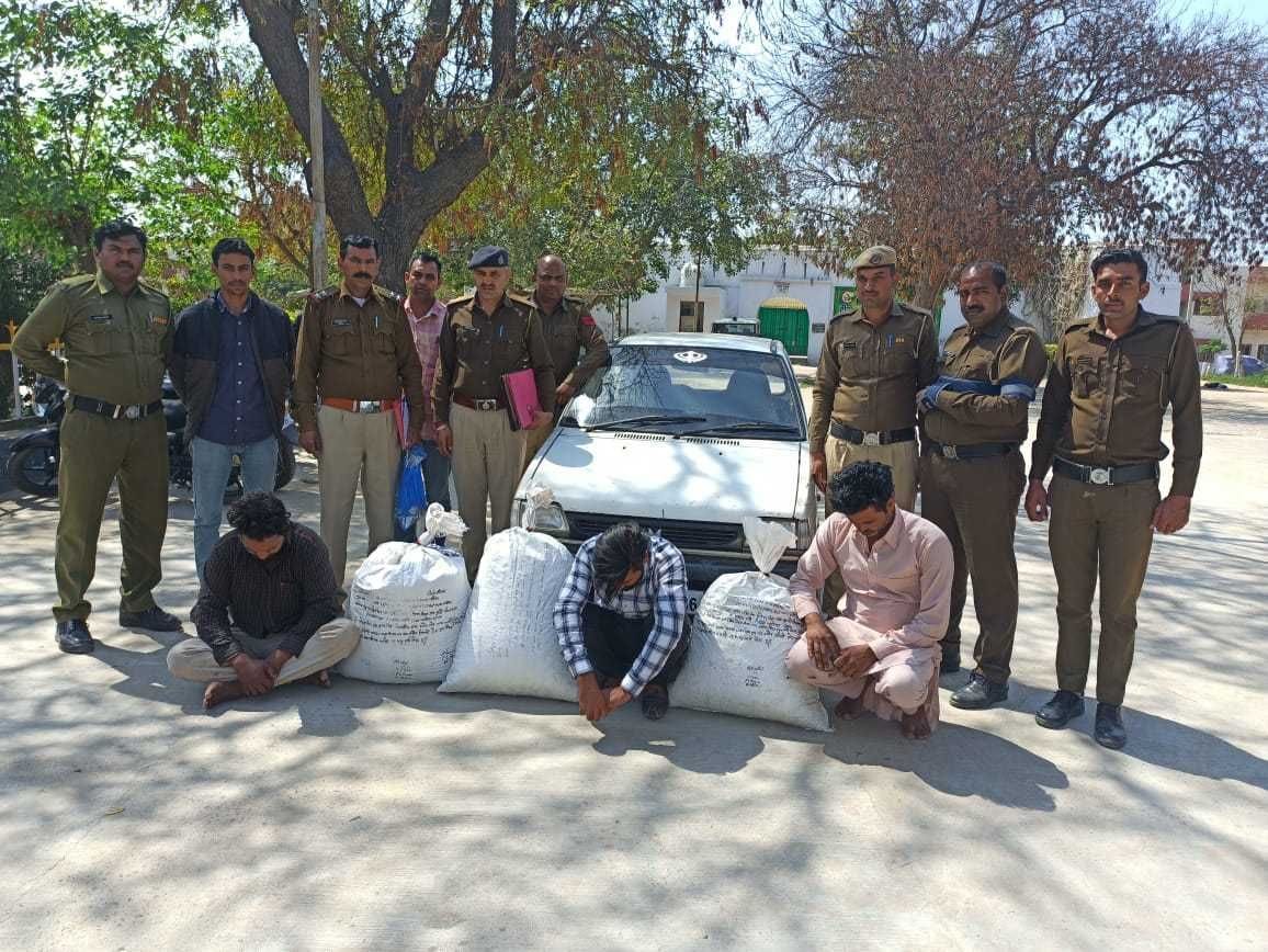 three arrested with 33 KG doda and churapost