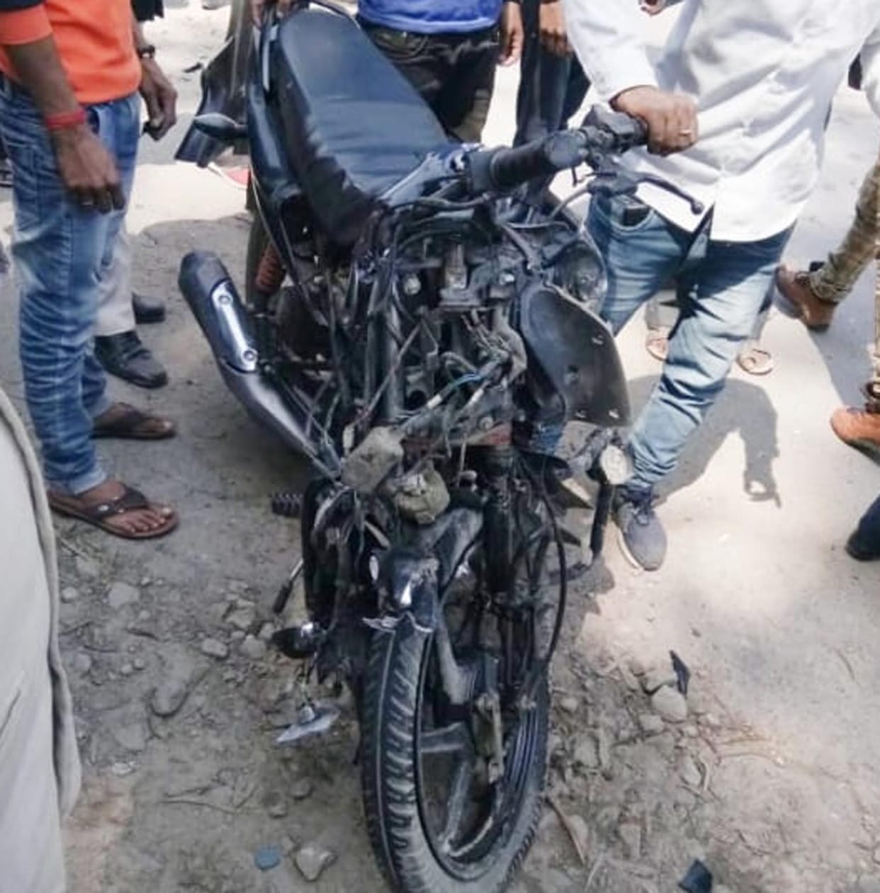 Bike rider crushed youth