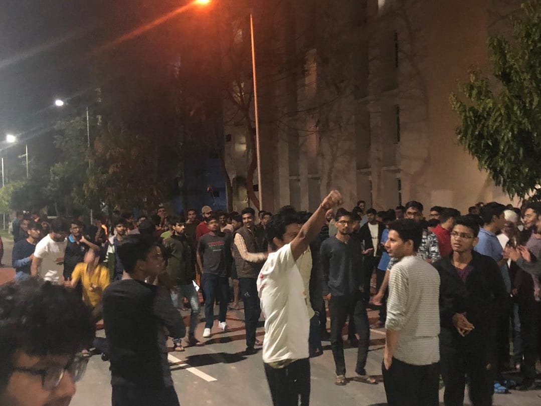  Demonstration of students late night at AIIMS Rishikesh