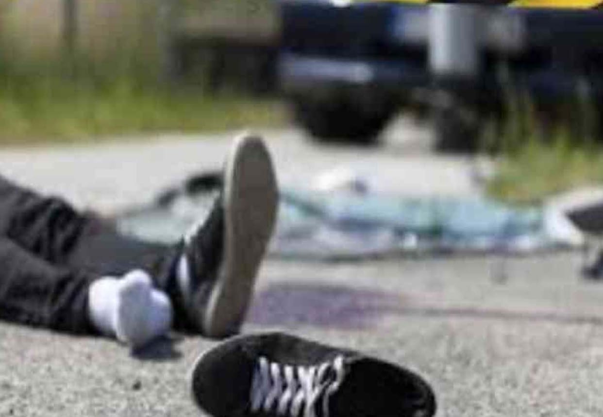 Road accident on National Highway, one died