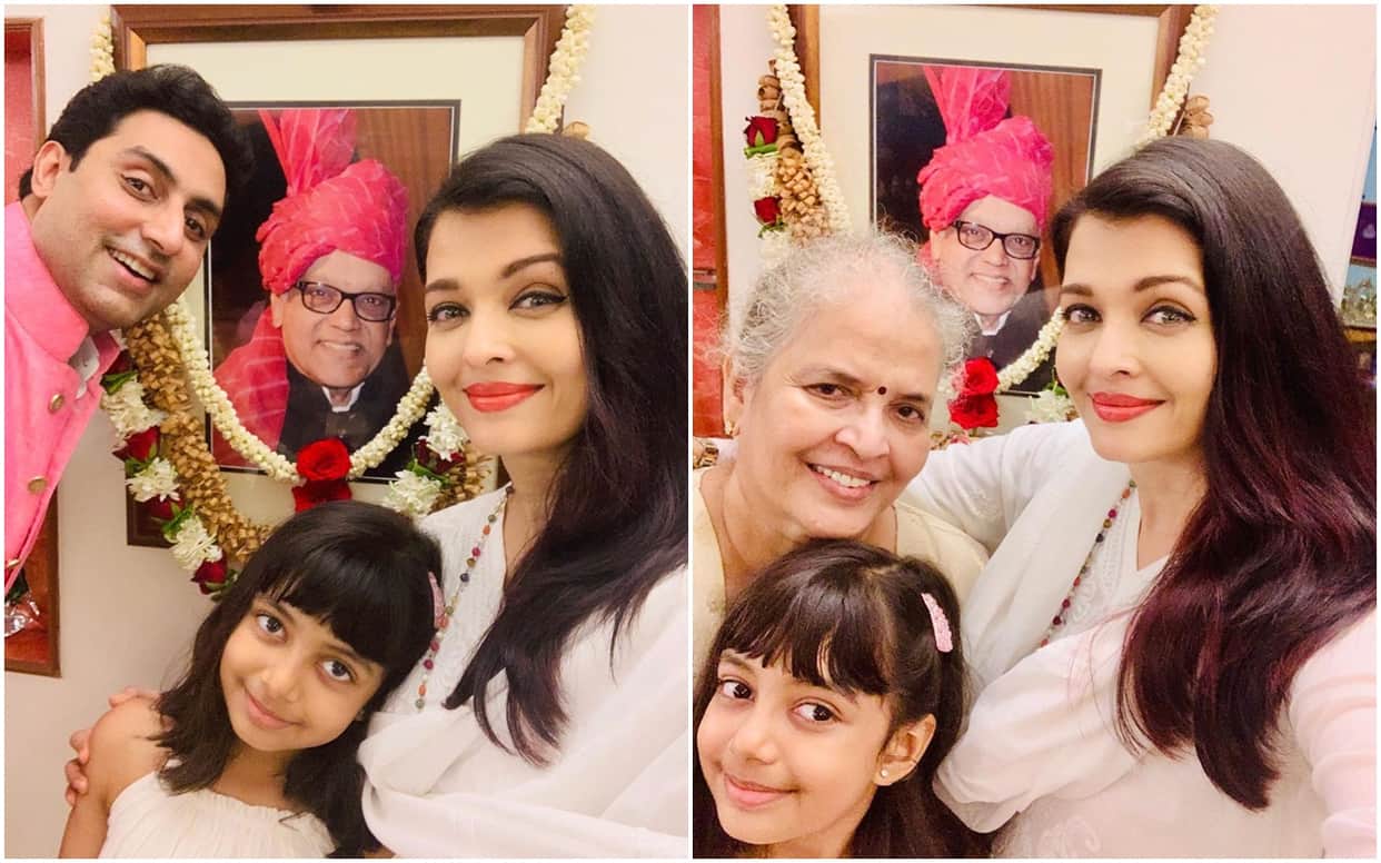 Aishwarya Rai Bachchan Shares Family Pic On Krishnaraj Rai Death Anniversary