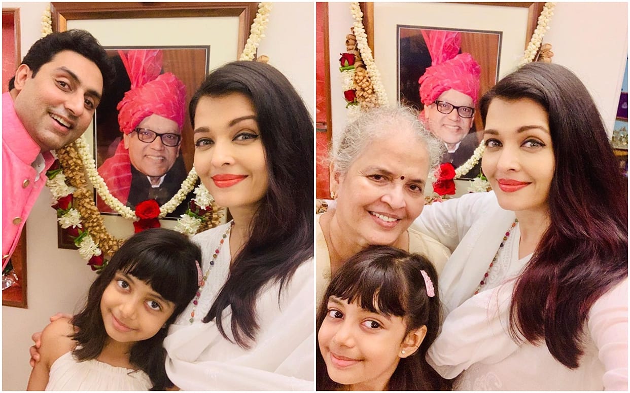 Aishwarya Rai Bachchan Shares Family Pic On Krishnaraj Rai Death Anniversary