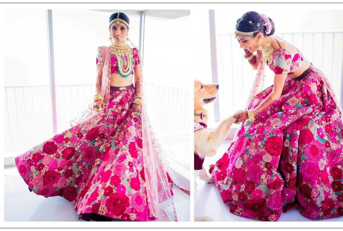 real life sabyasachi bride who ditched red lehenga and wore these colorful wedding attire