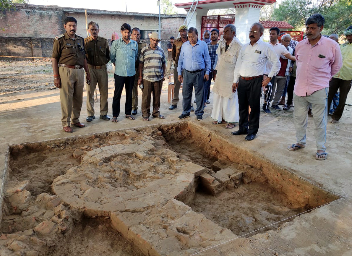 Gupta brick wall found in Mati village