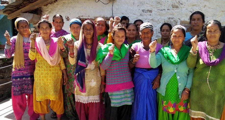 women of pukhroda protested