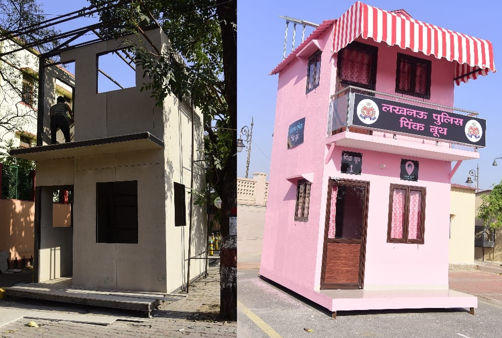 Pink booth are being made in Lucknow for women safety.