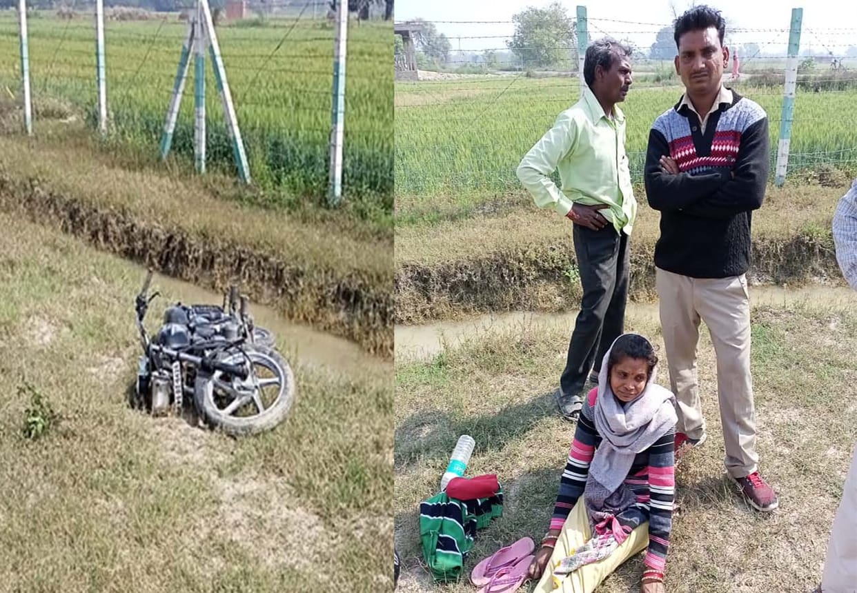 road accident in kannauj, two friends died and one injured