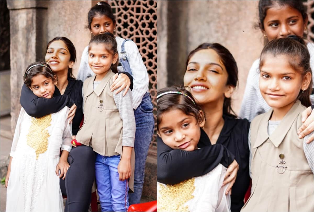 Bhumi Pednekar takes orphanage kids on a tour of the Durgavati sets