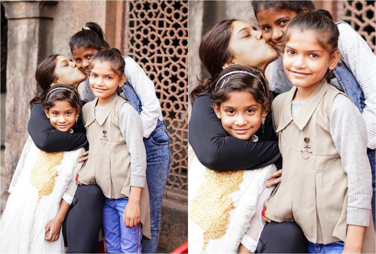 Bhumi Pednekar takes orphanage kids on a tour of the Durgavati sets