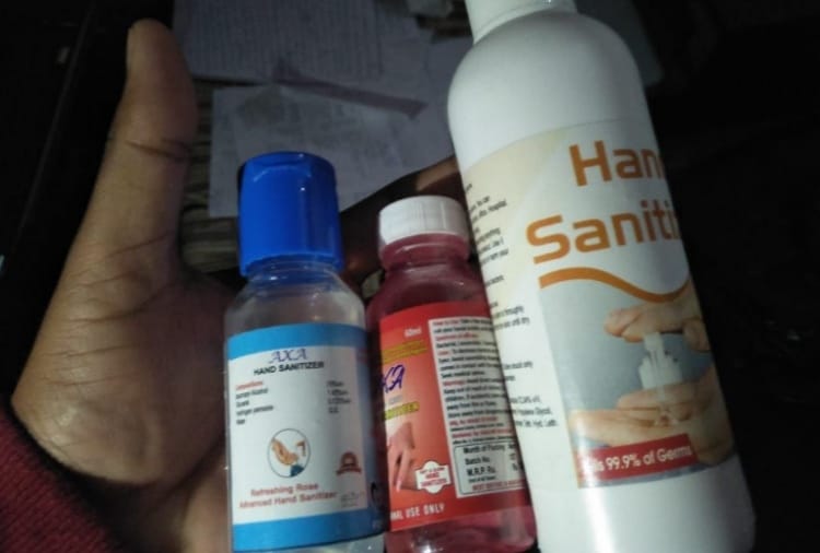 one arrested in Ambala for Hand sanitizer being made illegally
